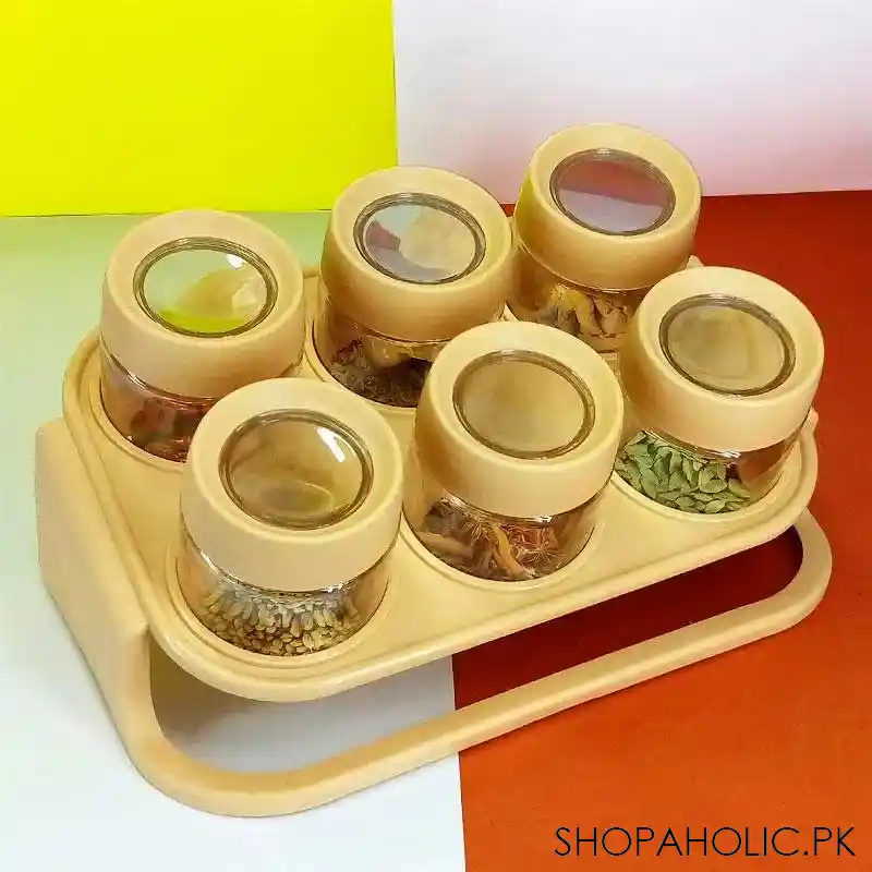 6pcs decora spice jar with rack image4