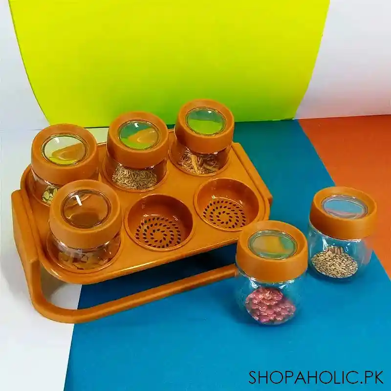 6pcs decora spice jar with rack image6