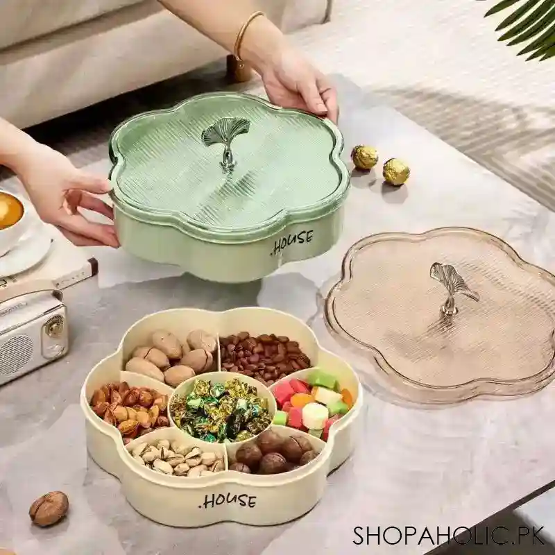 7 compartment flower dried fruit box main image