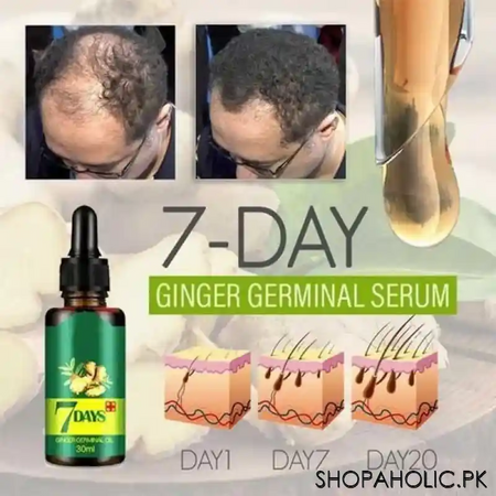 7 days ginger germinal hair oil for hair regrowth, 30ml image4