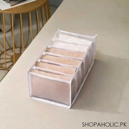 7 grid garments storage organizer for jeans, underwear, socks image3