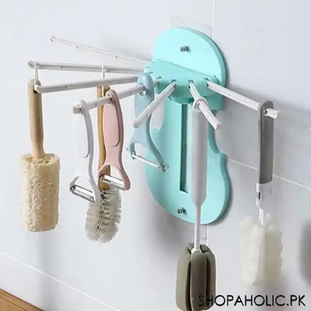 7 in 1 retractable wall mounted pull out rack image5