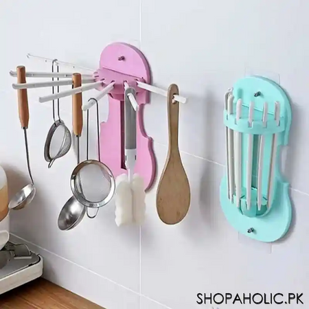 7 in 1 retractable wall mounted pull out rack main image