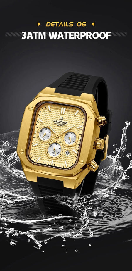 Naviforce NF-8037 Square Chronograph Edition image 16