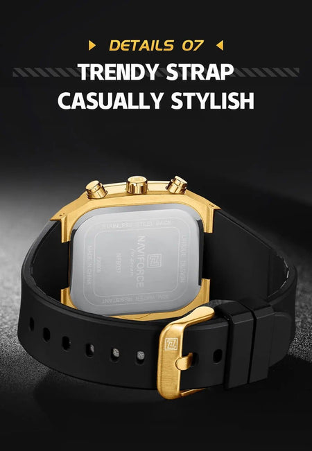 Naviforce NF-8037 Square Chronograph Edition image 17