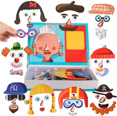 Magnetic Book Funny/Crazy Faces (Silly Faces)