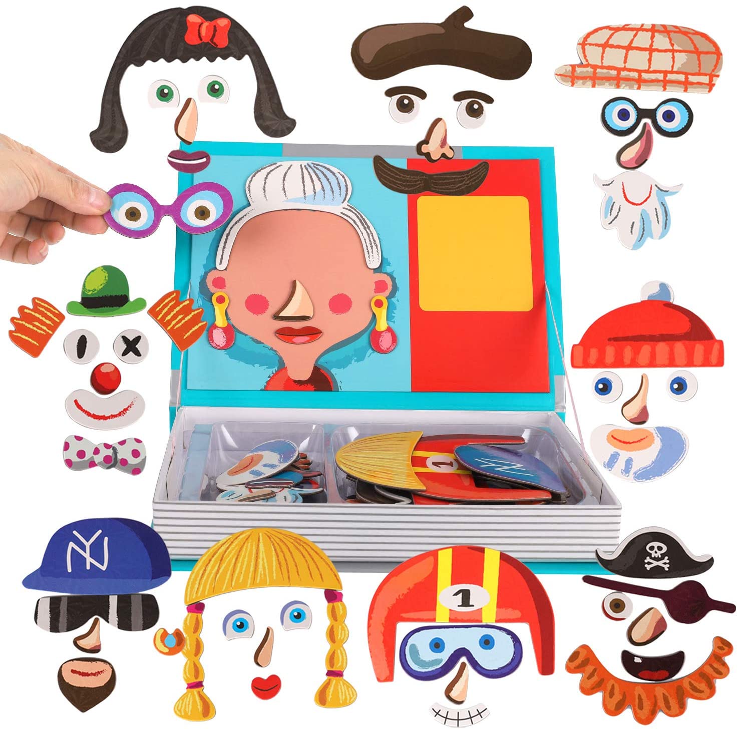 Magnetic Book Funny/Crazy Faces (Silly Faces)