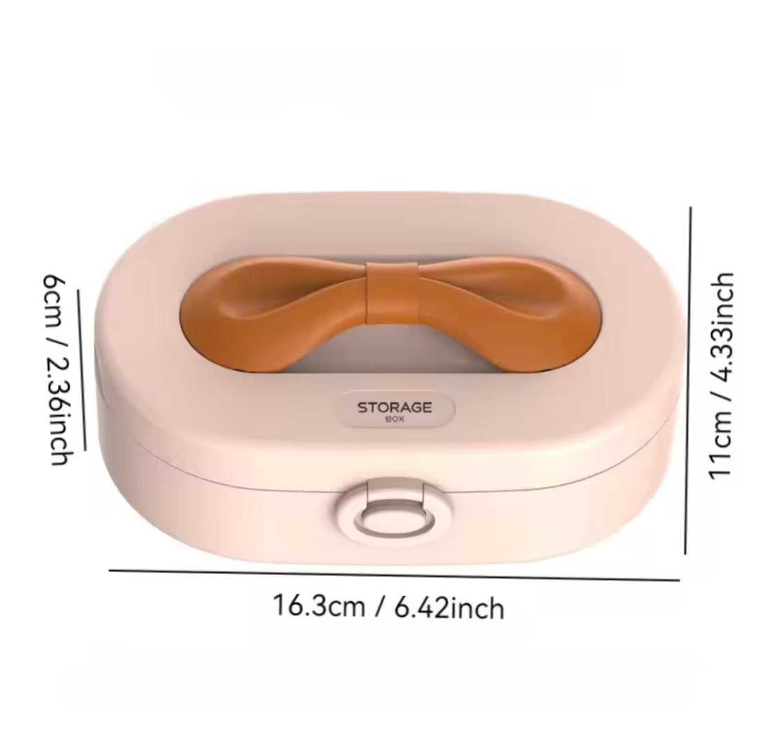 Potable Bowknot Jewellery Organiser Box - image 6