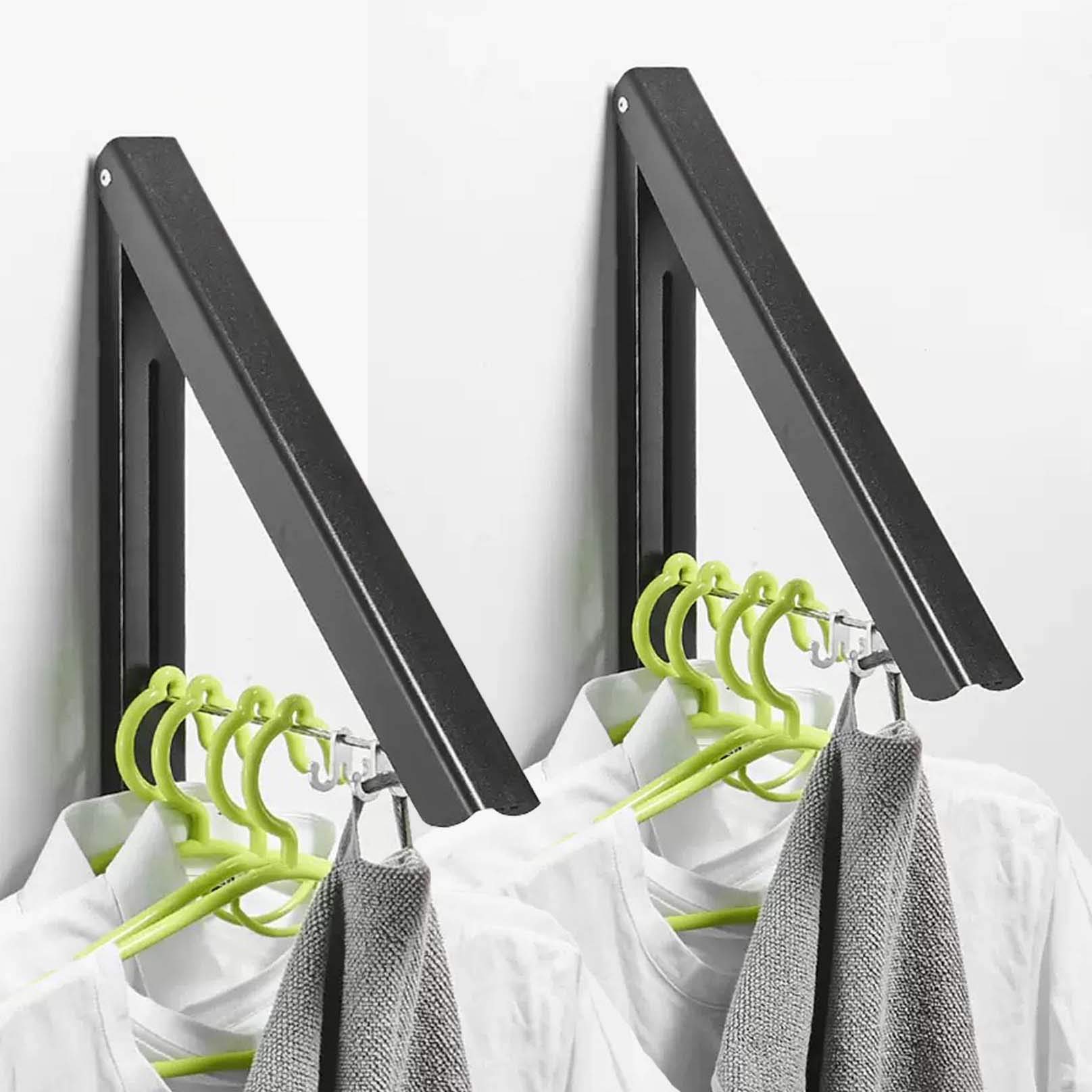 Imperial Retractable Wall-Mounted Cloth Rack – Space-Saving Drying Solution image 3