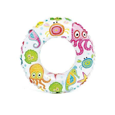 Intex 59241 Lively Print Swimming Pool Tube Ring (Random Design)