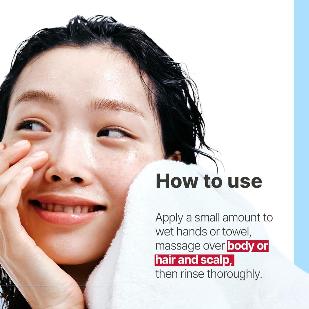 Illiyoon Ceramide Ato 6.0 Top to Toe Wash, For Normal Skin, Fragrance Free 500ml - Image 4