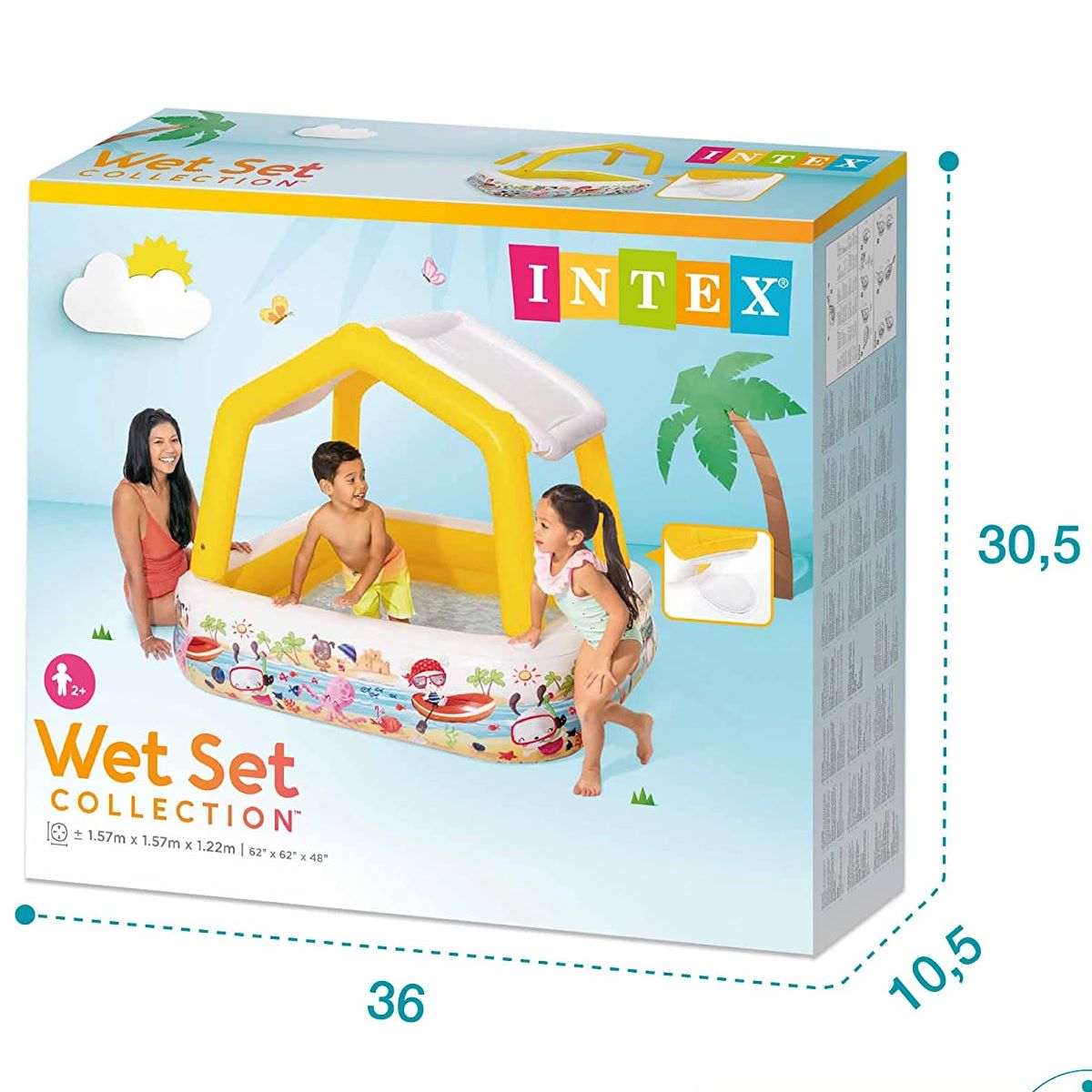 Intex Sun Shade Pool (157 cm x 157 cm x 122 cm) - 57470