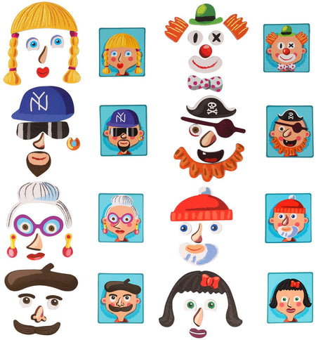 Magnetic Book Funny/Crazy Faces (Silly Faces)