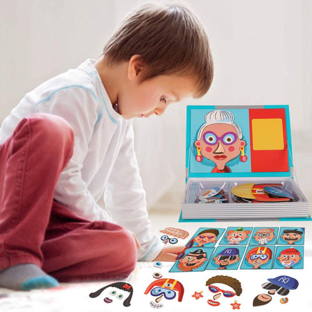 Magnetic Book Funny/Crazy Faces (Silly Faces)