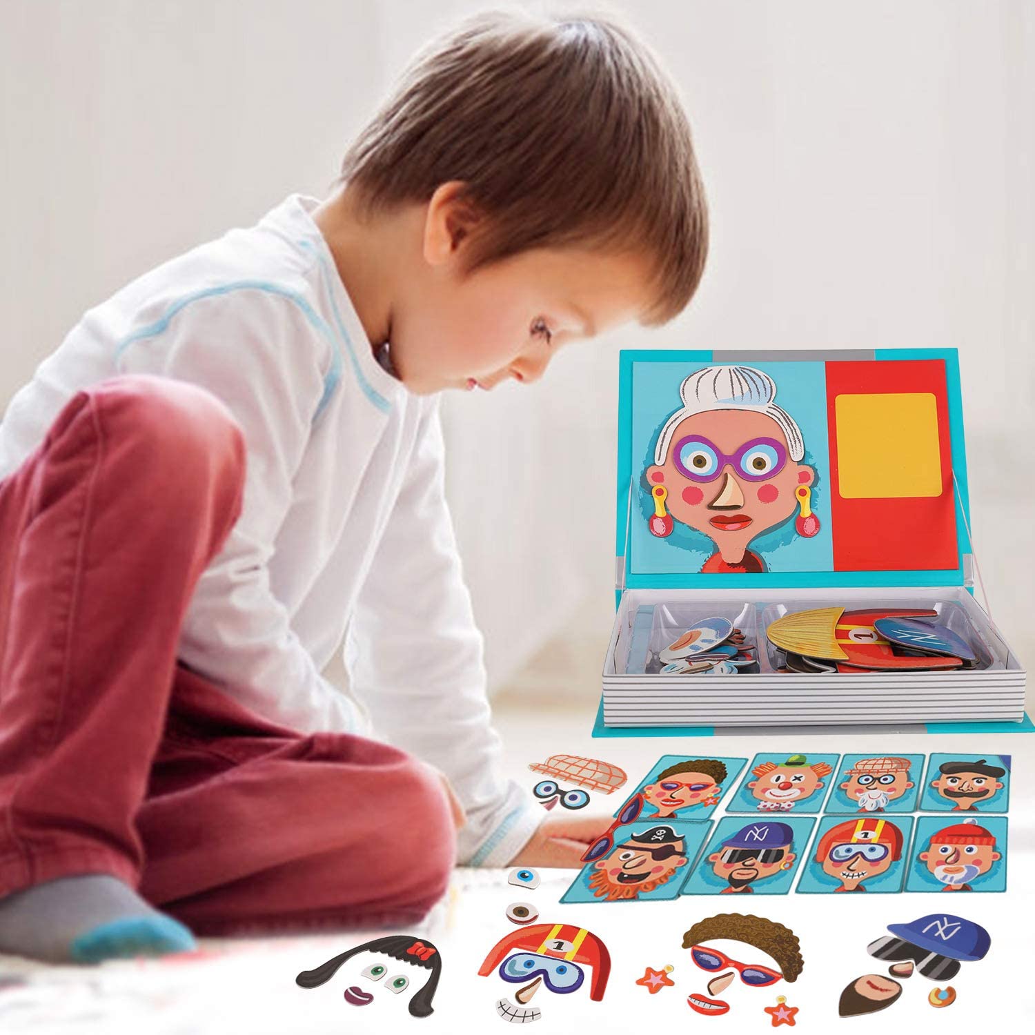 Magnetic Book Funny/Crazy Faces (Silly Faces)