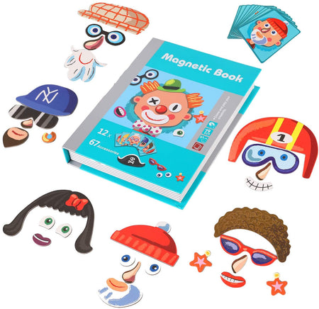 Magnetic Book Funny/Crazy Faces (Silly Faces)