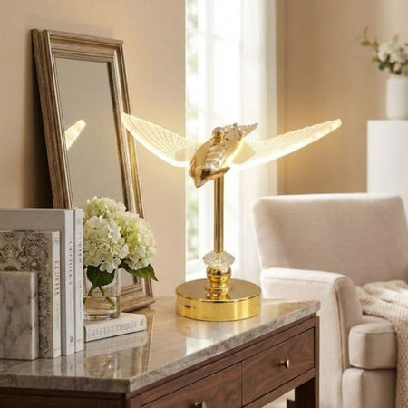 Luxury Gold Bird Night Lamp - Image 2