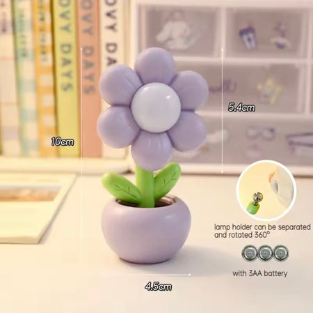 cute led mini flower lamp image 3