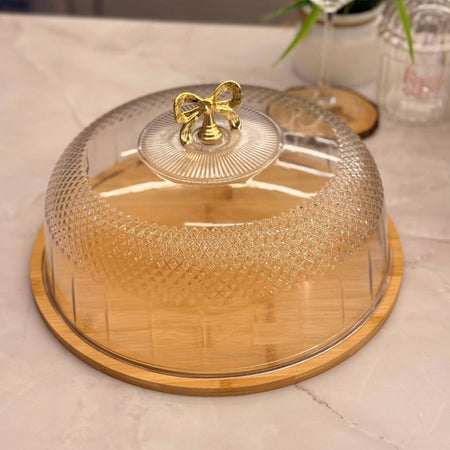 Cake Dish With Acrylic Cover - Image 3