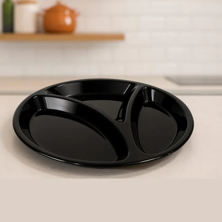 multi compartment food serving plate image 2