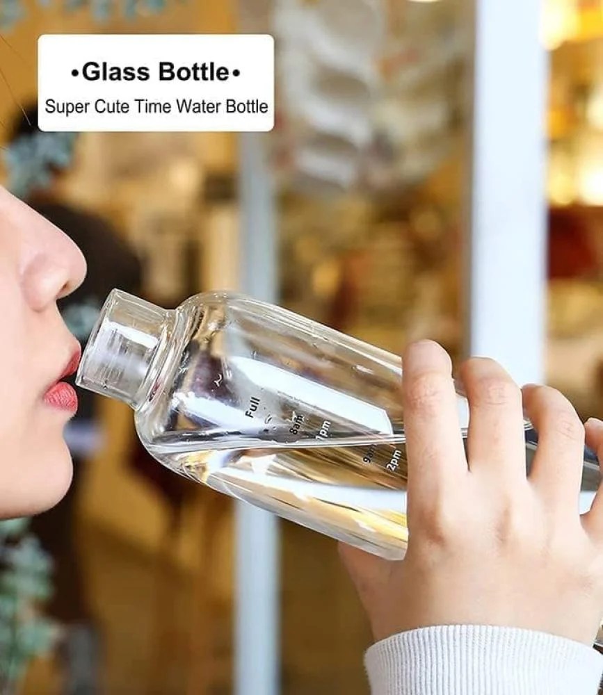500ml Glass Water Bottle – Simple, Durable & Stylish Design image 2