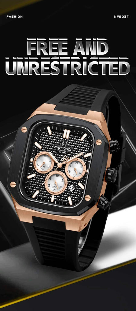 Naviforce NF-8037 Square Chronograph Edition image 2