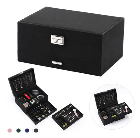 Large Capacity Jewelry Box with Lock - image 7