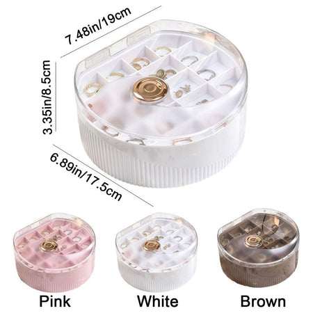 elegant multilayer earrings storage box image 5