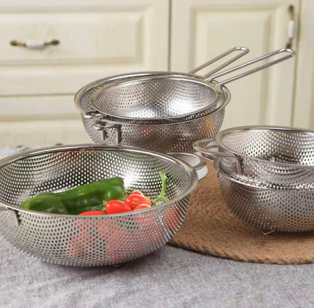 Stainless Steel Colander With Double Handle - image 1