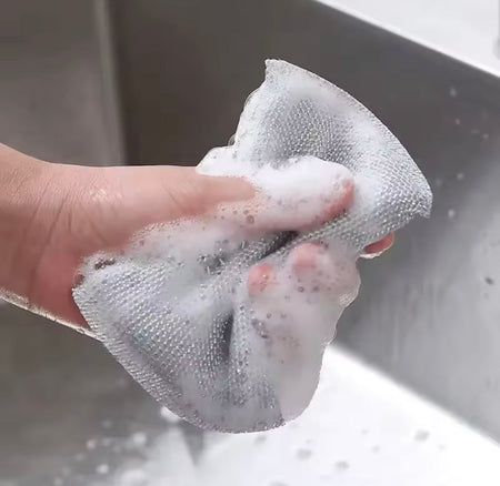 Pack Of 4 Steel Wire Dishwashing Sponge - image 4