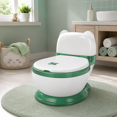Foldable Baby Potty Training Seat - Green