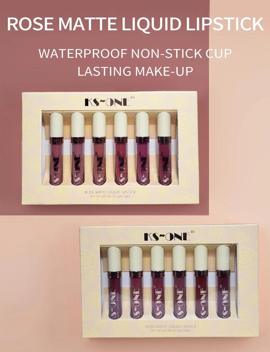 Set Of 6 Matte Liquid Lipstick - image 2