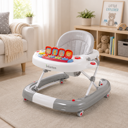 Infantes Melody Activity Baby Walker - Grey