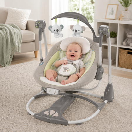 Ingenuity ConvertMe Swing Seat Portable Baby Swing - Grey