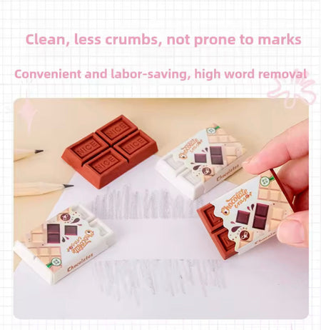 Kids Cute Chocolate Eraser - Image 3