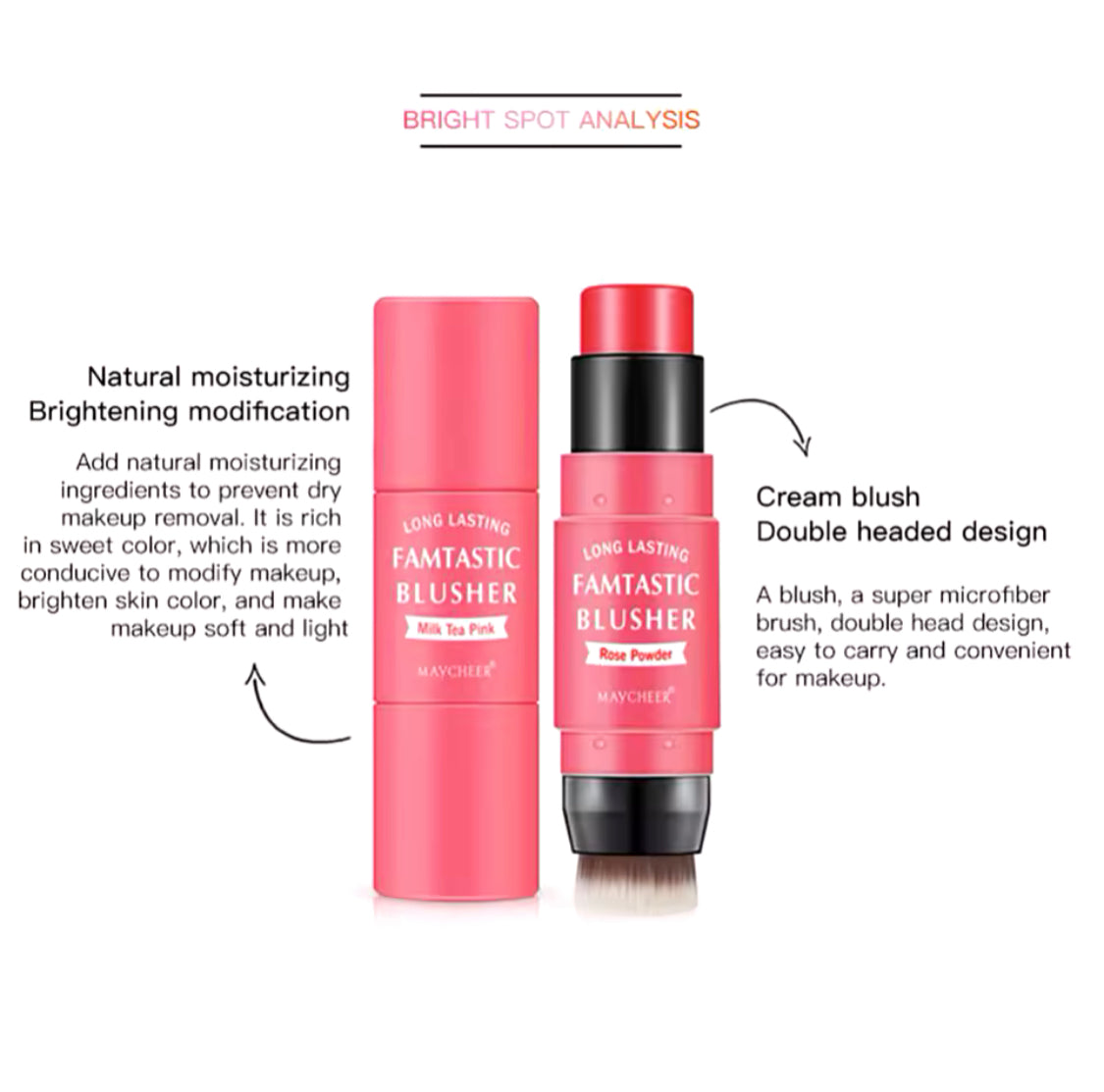 Double Ended Blush Stick With Brush - image 5