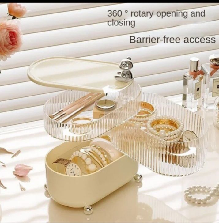 Multi-layered Dustproof Makeup Organizer - image 2