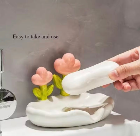 Tulip Shaped Floral Soap Box - Image 2