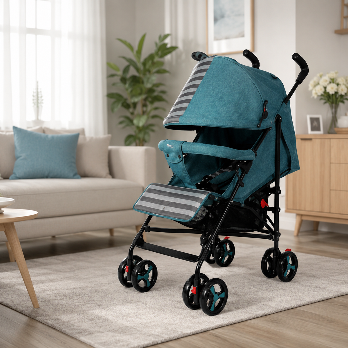 Infantes Compact Baby Stroller - Blue