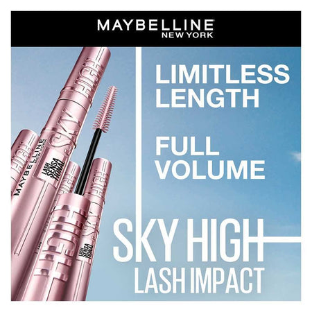 Maybelline New York Lash Sensational Sky High Waterproof Mascara, 02, Very Black, 6ml - Image 6