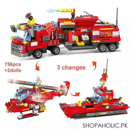 8 in 1 city command vehicle model building  blocks image3