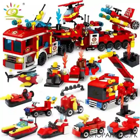 8 in 1 city command vehicle model building  blocks image4