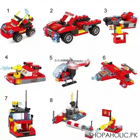 8 in 1 city command vehicle model building  blocks image5
