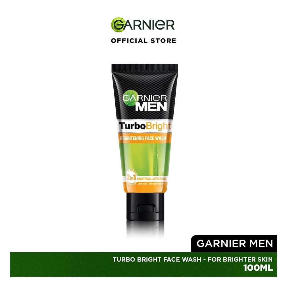 Garnier Turbo Bright Fairness Face Wash 100ml - Removes Dark Cells & Impurities for Clear Skin - Image 2