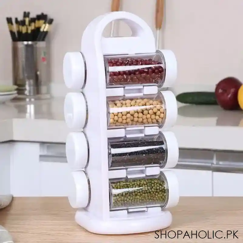 8 pcs revolving spice rack main image