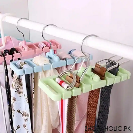8 slots belt & tie hanger image4