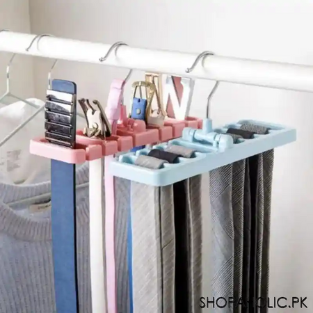 8 slots belt & tie hanger image5