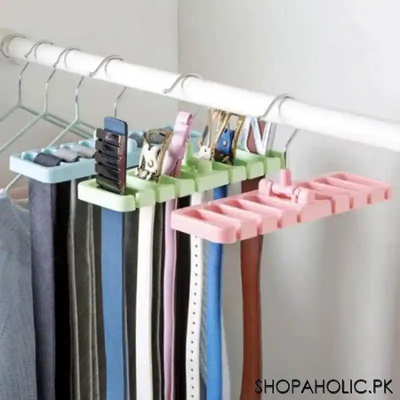 8 slots belt & tie hanger image6