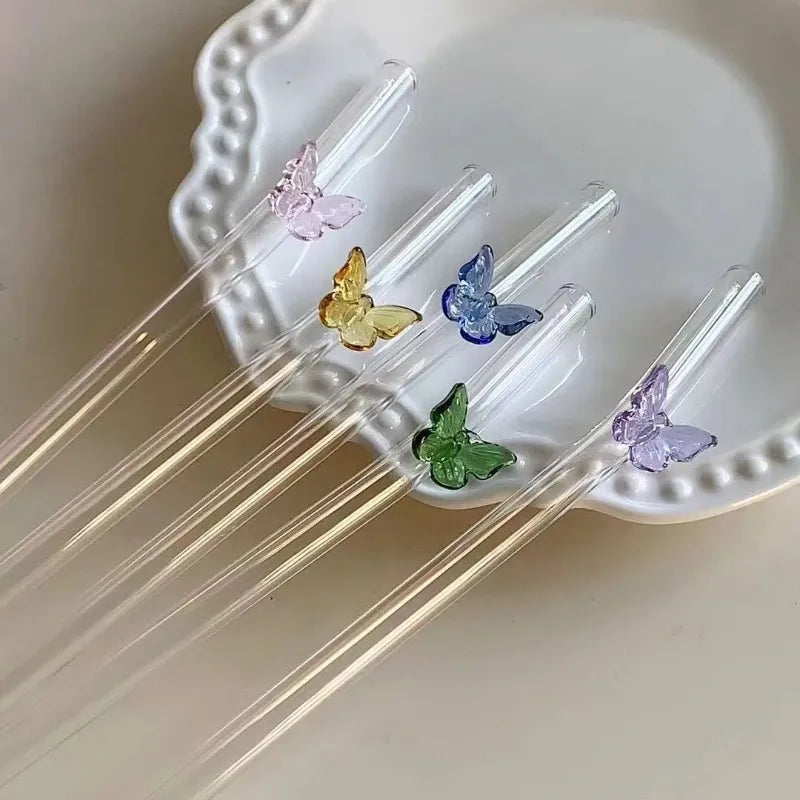 Set of 4 Cocktail Glass Straw - Main Image