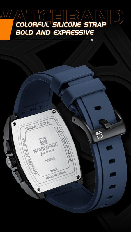Naviforce NF 8025 Square Edition For Men image 14